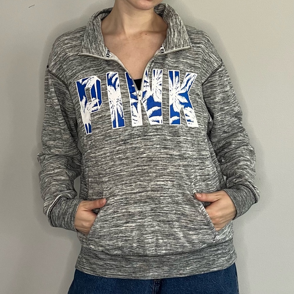 PINK zipper pullover